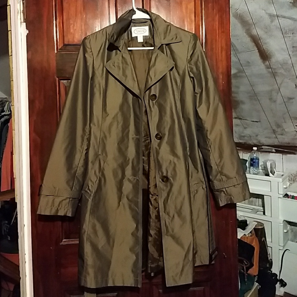 Talbots metallic trenchcoat